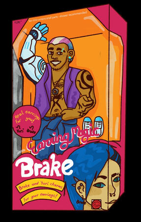 A fullbody where a guy waves from inside a Magic Earring Ken Barbie box
